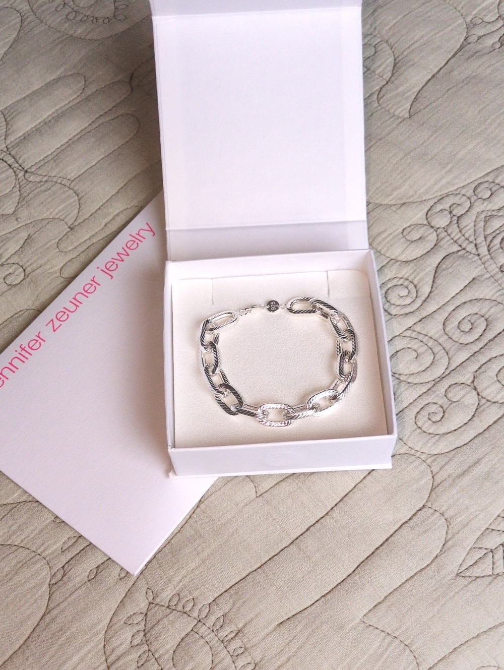 Jennifer Zeuner "Kobe" Sterling Silver Link Bracelet